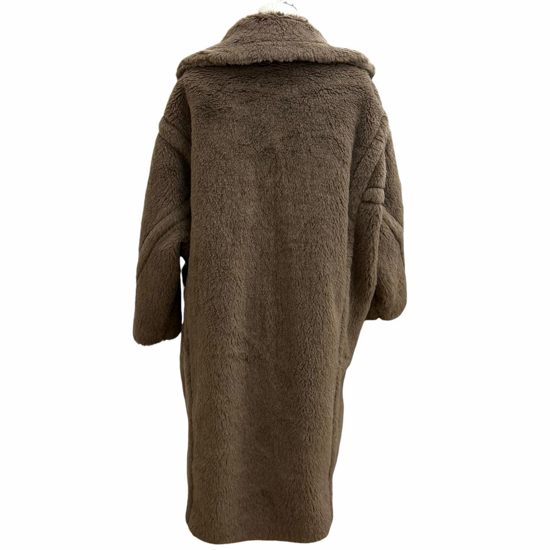Excellent Max Mara coat Teddy Bear Icon Coat Logo button alpaca XS 101615136