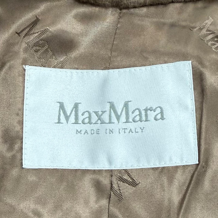 Excellent Max Mara coat Teddy Bear Icon Coat Logo button alpaca XS 101615136