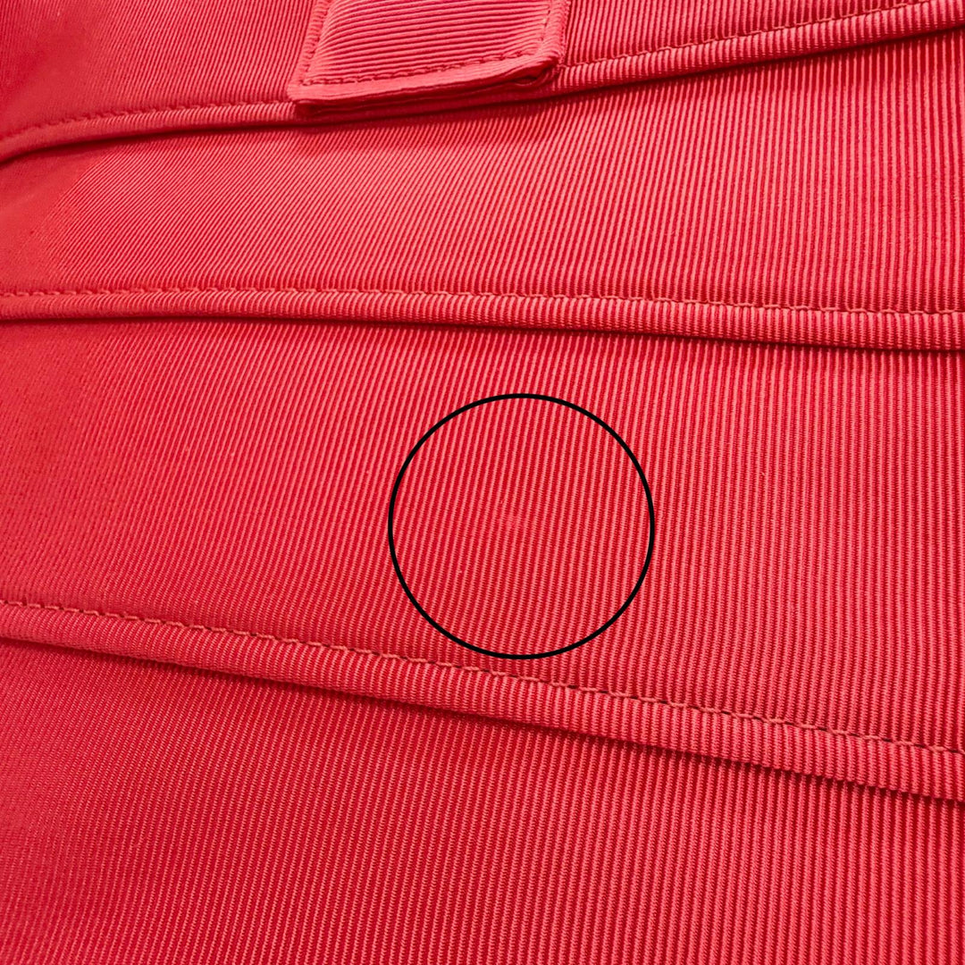 Excellent FERRAGAMO Tote Bag Front logo, leather accents, grosgrain Red 213986