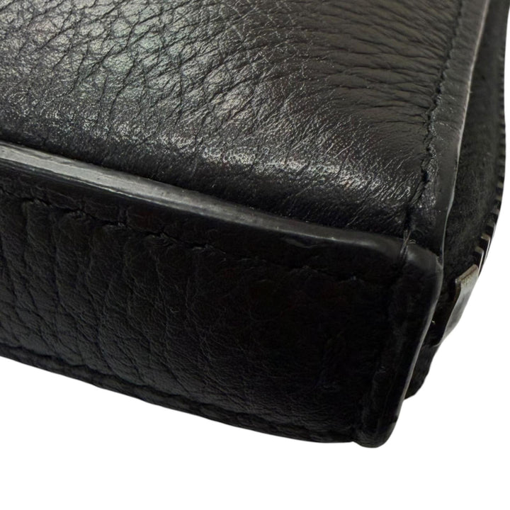 Great John Lobb Shoulder Bag Logo embossed cross sling bag black