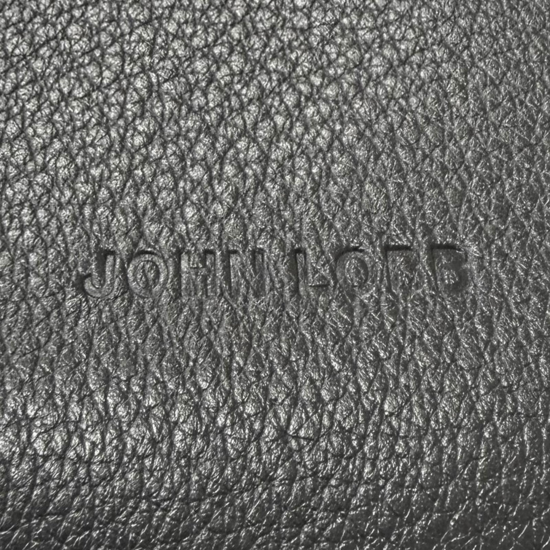 Great John Lobb Shoulder Bag Logo embossed cross sling bag black