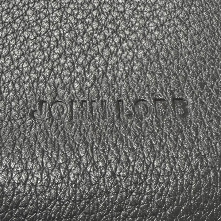 Great John Lobb Shoulder Bag Logo embossed cross sling bag black
