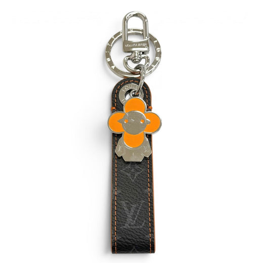 Excellent LOUIS VUITTON key ring LV Dragonne Vivienne Keychain Monogram M01956