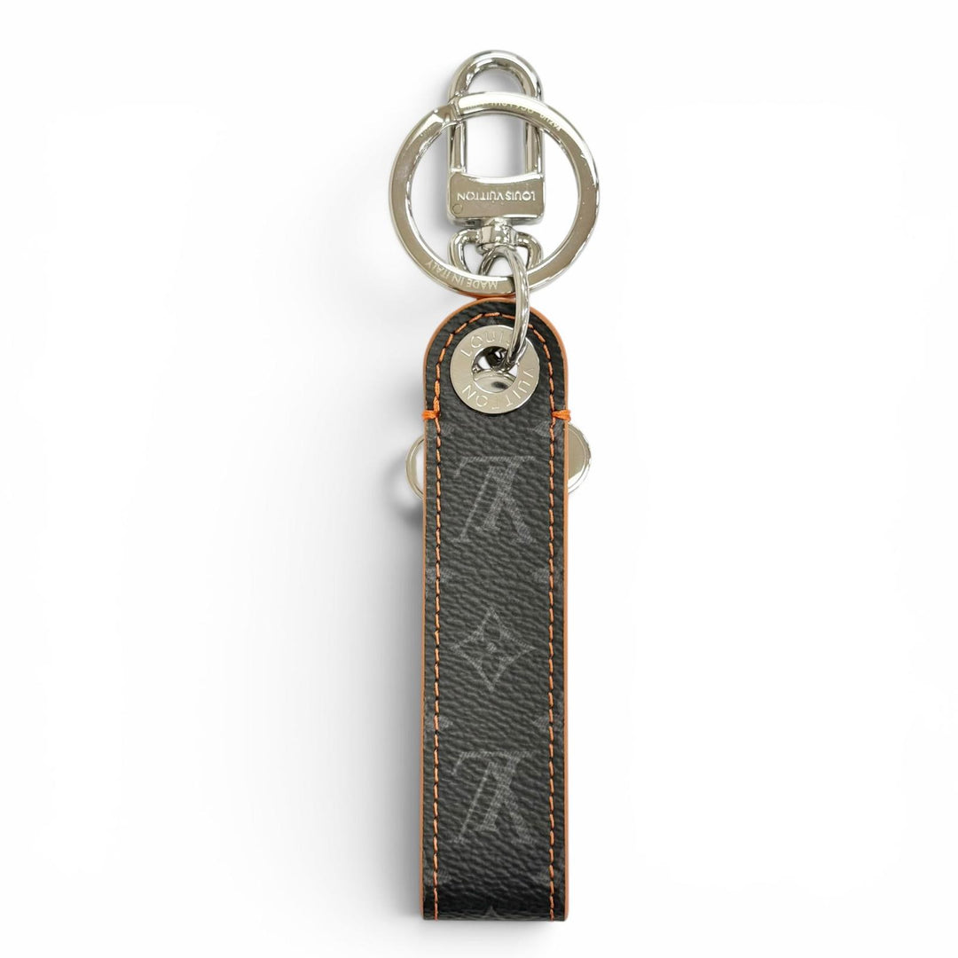 Excellent LOUIS VUITTON key ring LV Dragonne Vivienne Keychain Monogram M01956