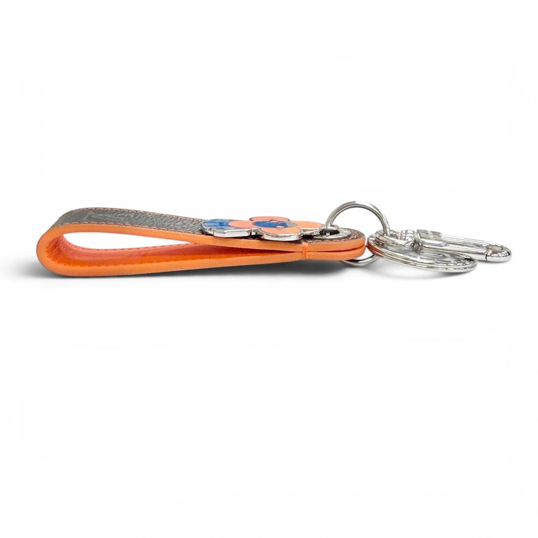 Excellent LOUIS VUITTON key ring LV Dragonne Vivienne Keychain Monogram M01956