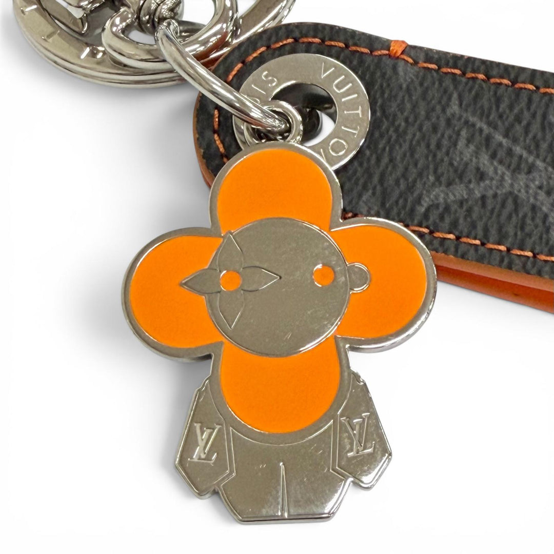 Excellent LOUIS VUITTON key ring LV Dragonne Vivienne Keychain Monogram M01956