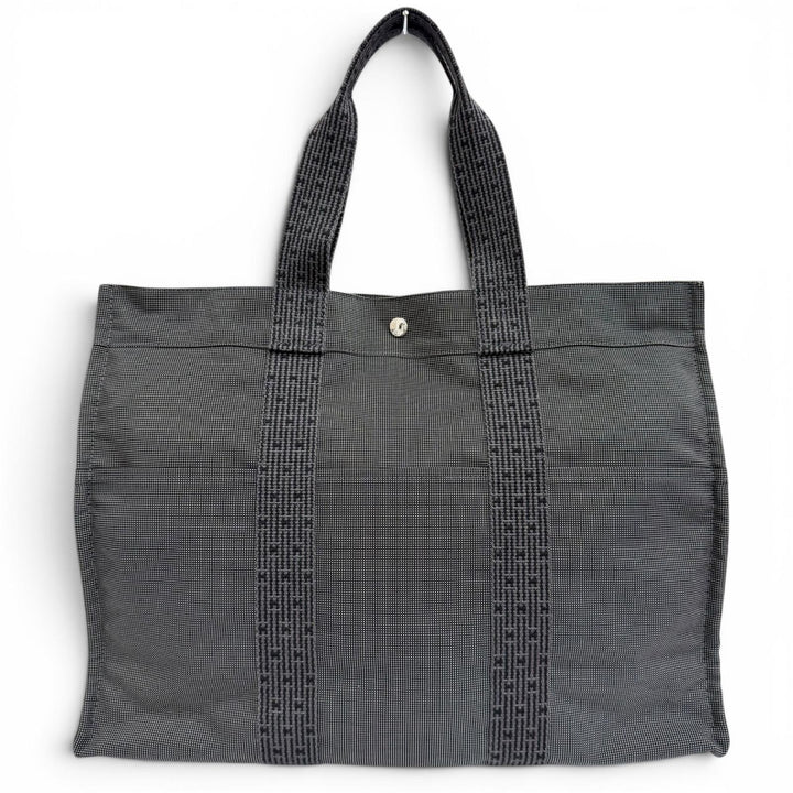 Excellent HERMES Tote Bag Her Line GM Tote Bag Large canvas tote bag/boston bag