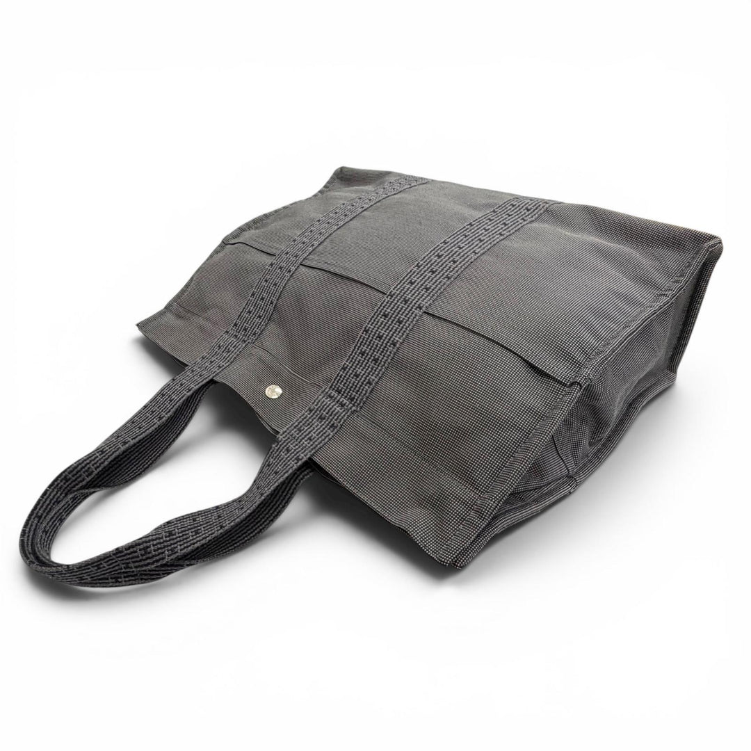 Excellent HERMES Tote Bag Her Line GM Tote Bag Large canvas tote bag/boston bag