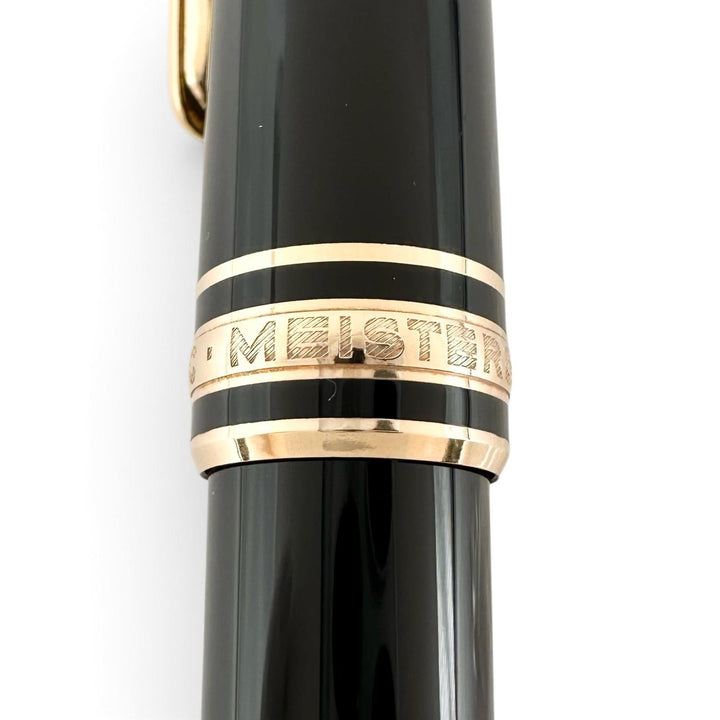 Great MONTBLANC Ballpoint pen Meisterstück classic white star black mens