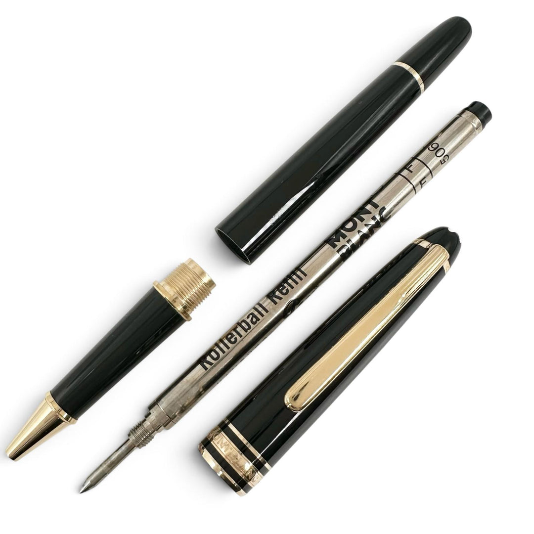 Great MONTBLANC Ballpoint pen Meisterstück classic white star black mens