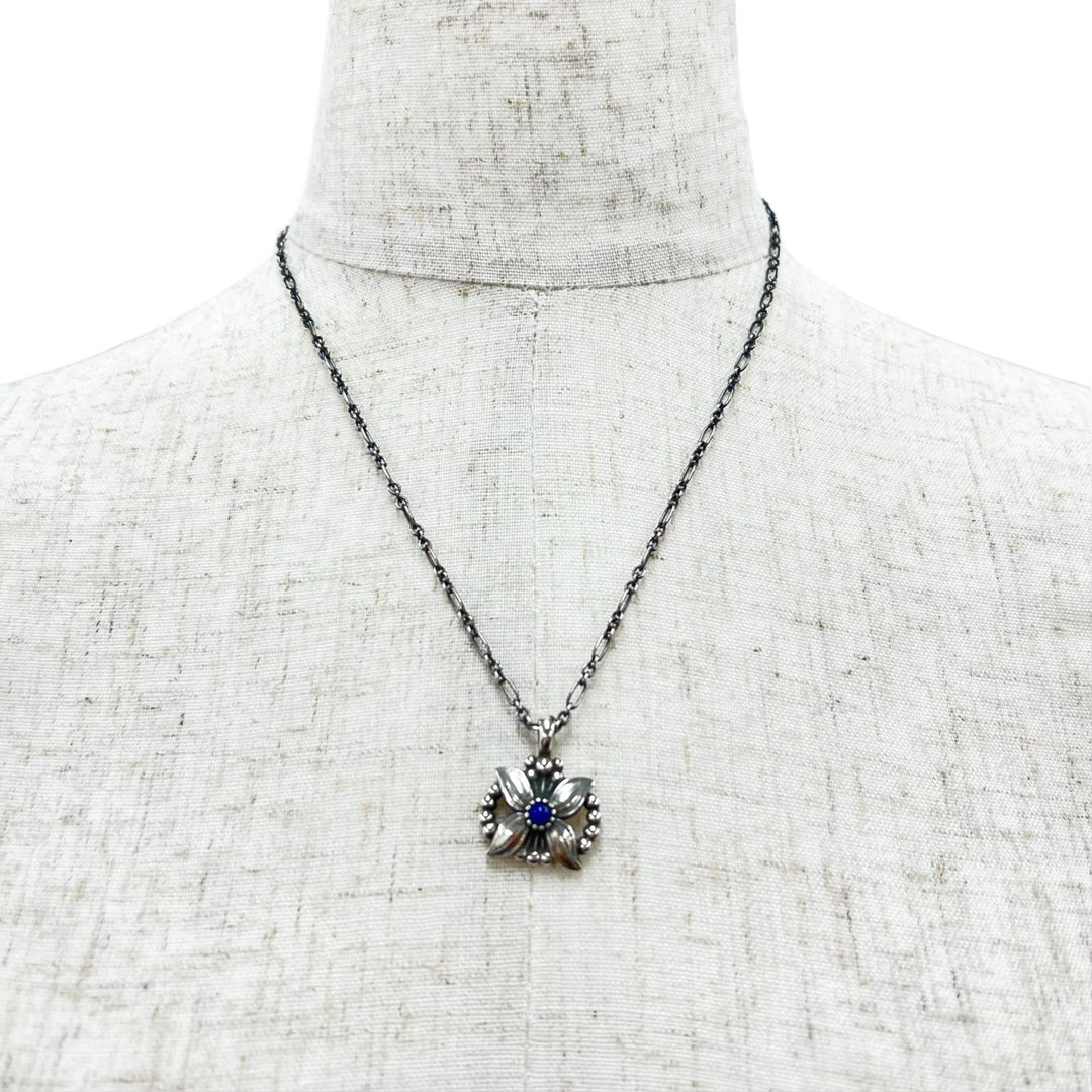 Excellent Georg Jensen Necklace 1998 Year Pendant Silver SV925 Women