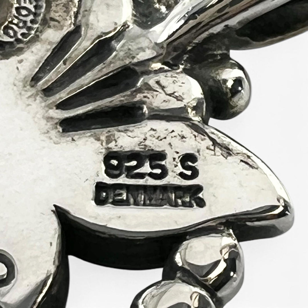 Excellent Georg Jensen Necklace 1998 Year Pendant Silver SV925 Women