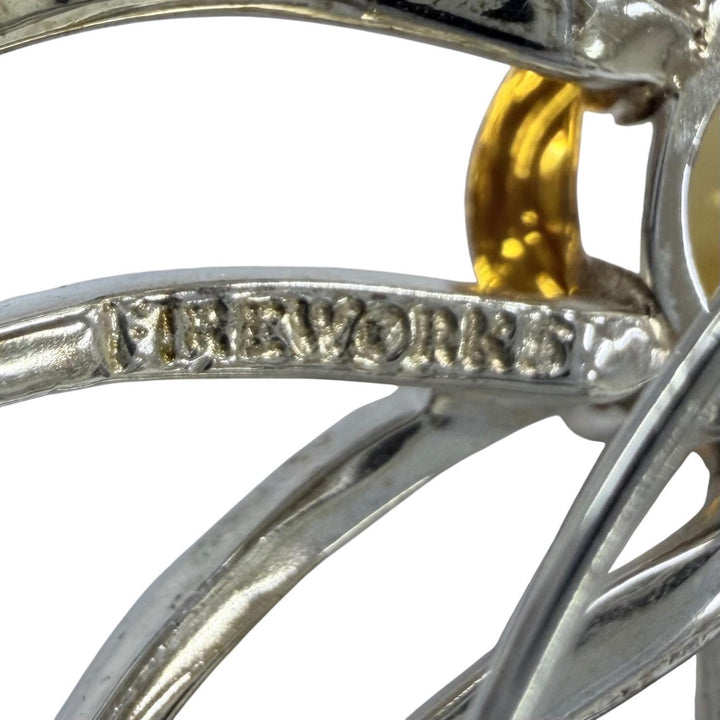 Great TIFFANY&Co. Brooch Fireworks Silver 925 Women