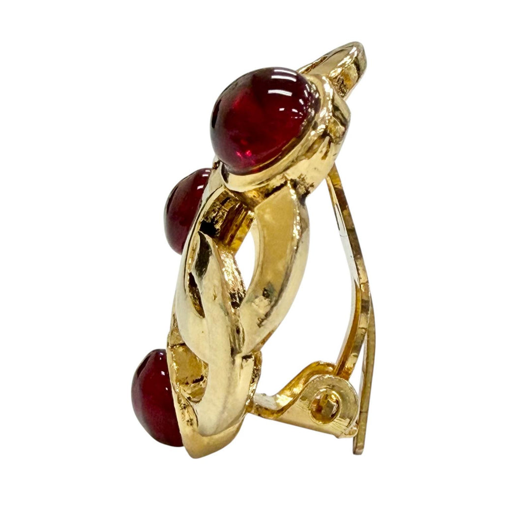 Great CHANEL Earring Gripoa COCO Mark Earrings (for both ears) gold ー Women 25