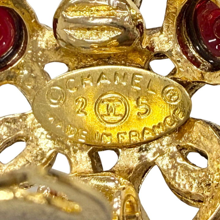 Great CHANEL Earring Gripoa COCO Mark Earrings (for both ears) gold ー Women 25