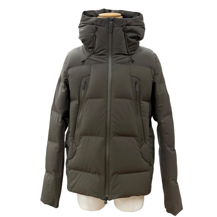 Great DESCENTE Down jacket Mountaineer khaki polyester mens L DAMUGK30U