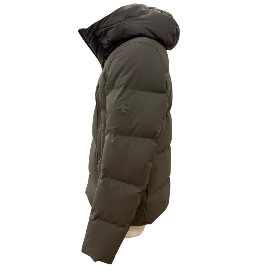 Great DESCENTE Down jacket Mountaineer khaki polyester mens L DAMUGK30U