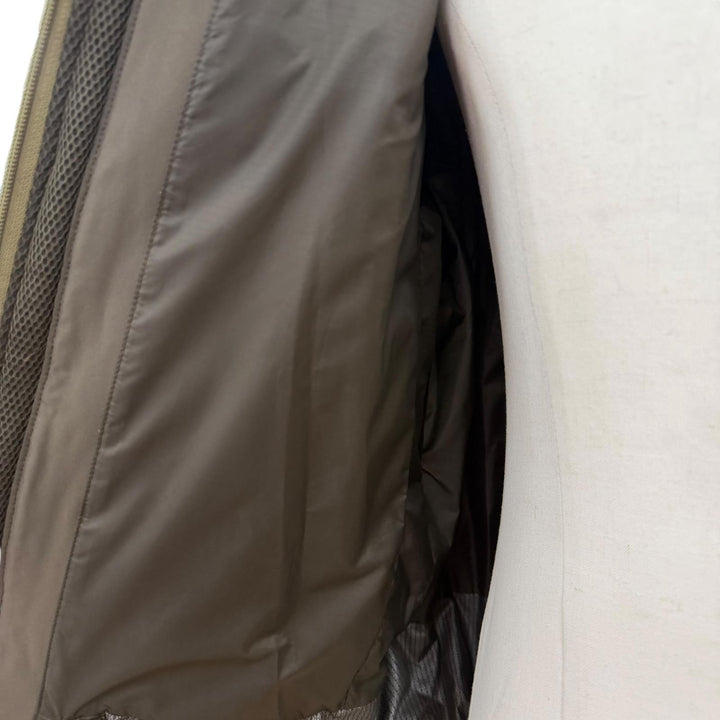 Great DESCENTE Down jacket Mountaineer khaki polyester mens L DAMUGK30U