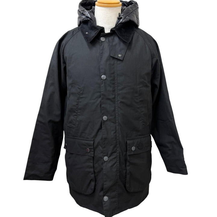 Excellent MONCLER GENIUS 2 Barbour Coverall WIGHT Down-lined, waxed jacket