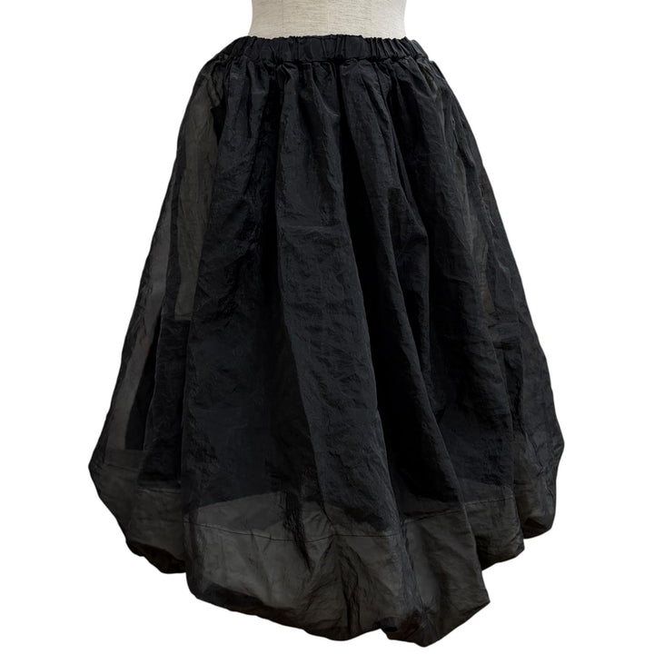Excellent BLACK COMME des GARCONS skirt black Women S 1F-S010