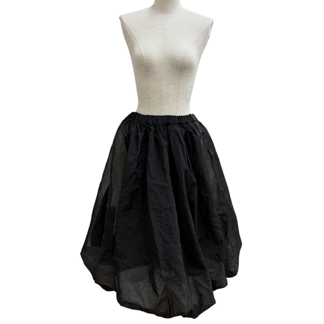 Excellent BLACK COMME des GARCONS skirt black Women S 1F-S010