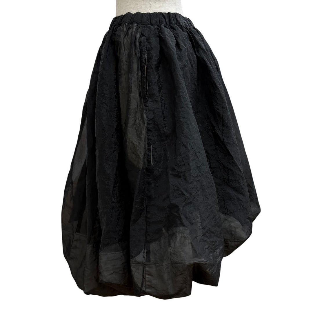 Excellent BLACK COMME des GARCONS skirt black Women S 1F-S010