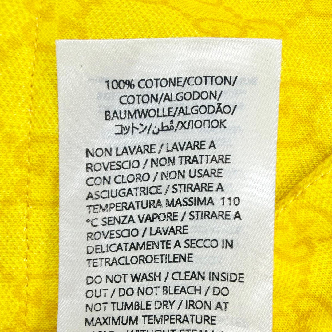 Pristine GUCCI Shorts GG pattern web stripe yellow polyester Women M 789188