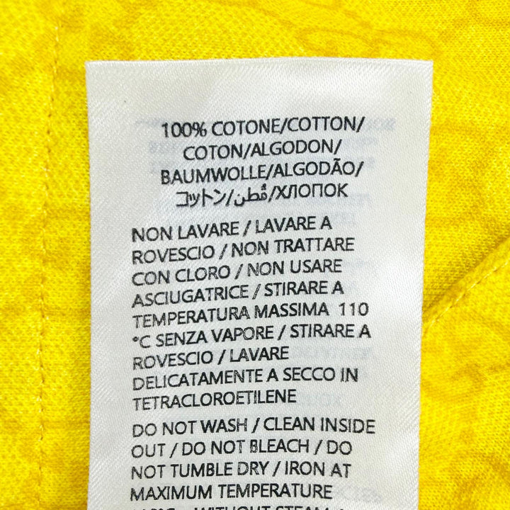 Pristine GUCCI Shorts GG pattern web stripe yellow polyester Women M 789188
