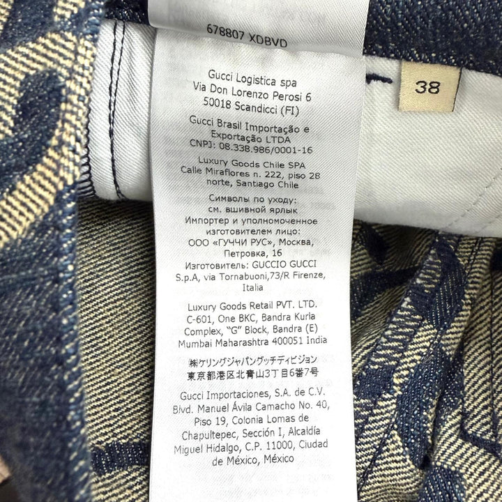 Excellent GUCCI Shorts Indigo cotton Women 38 678807