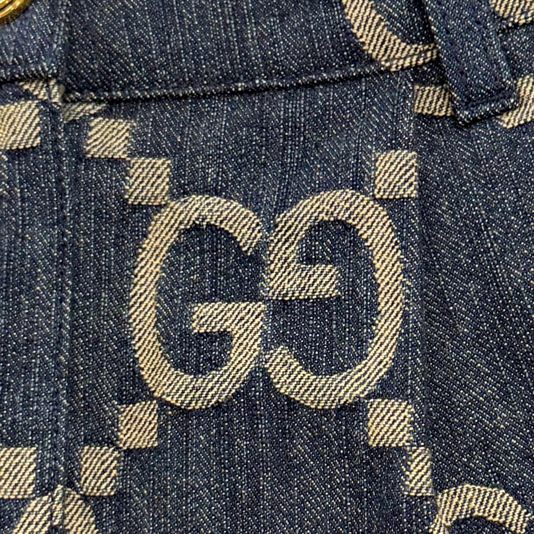 Excellent GUCCI Shorts Indigo cotton Women 38 678807