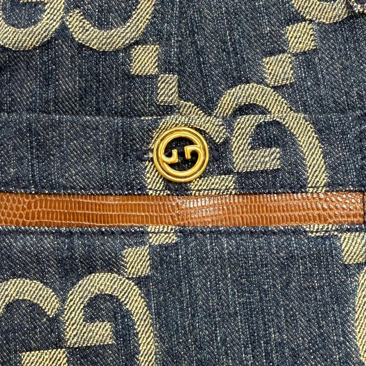 Excellent GUCCI Shorts Indigo cotton Women 38 678807
