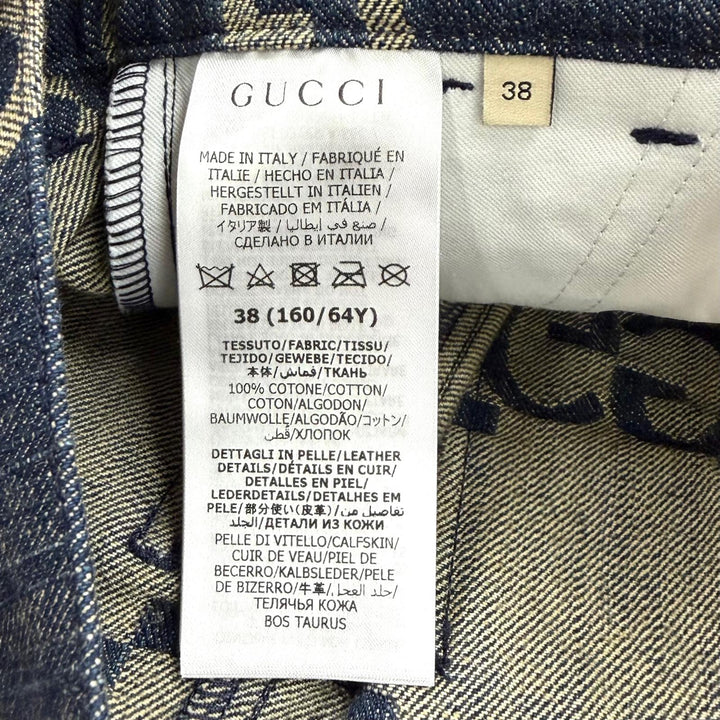 Excellent GUCCI Shorts Indigo cotton Women 38 678807