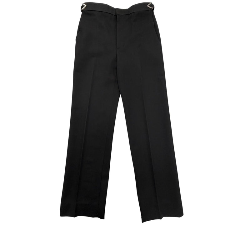 Excellent BOTTEGAVENETA Pants slacks black wool mens 44 680701