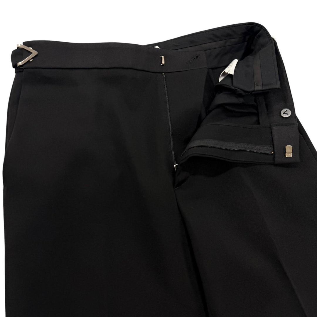Excellent BOTTEGAVENETA Pants slacks black wool mens 44 680701