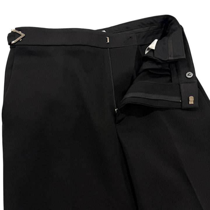 Excellent BOTTEGAVENETA Pants slacks black wool mens 44 680701