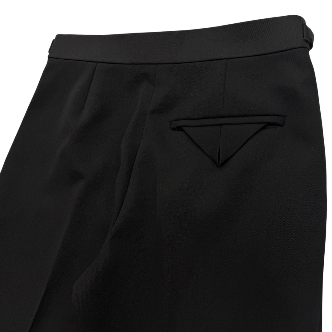 Excellent BOTTEGAVENETA Pants slacks black wool mens 44 680701