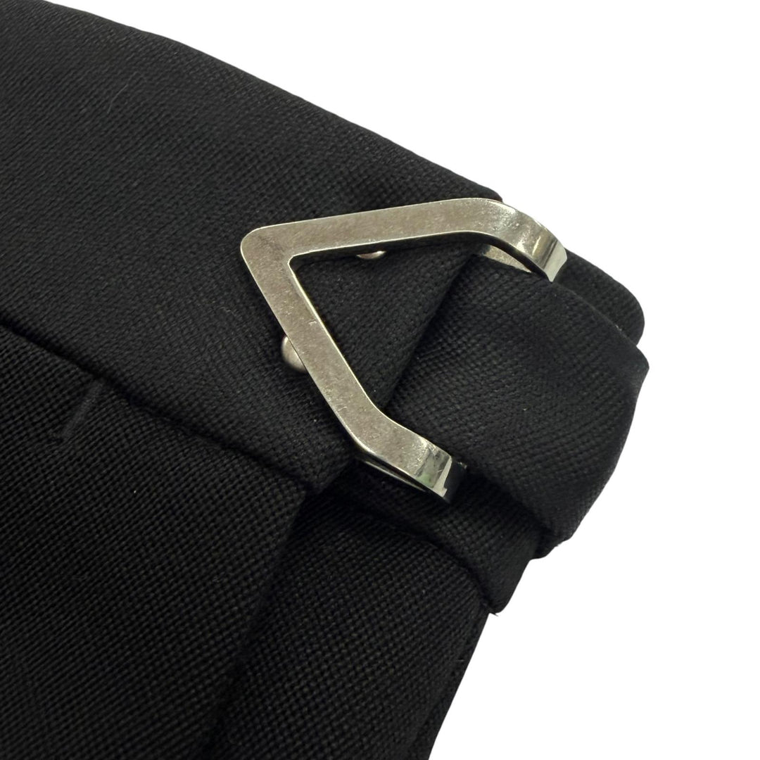 Excellent BOTTEGAVENETA Pants slacks black wool mens 44 680701