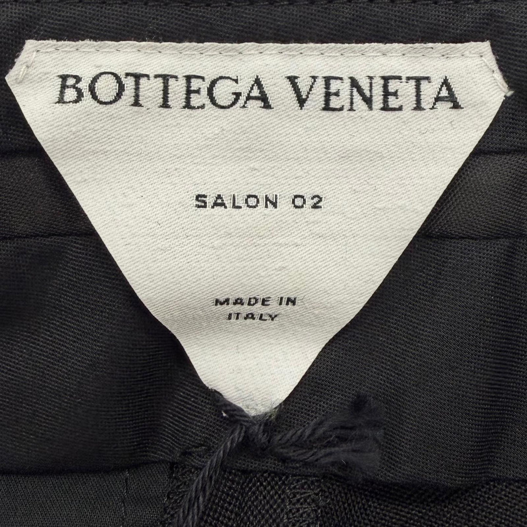 Excellent BOTTEGAVENETA Pants slacks black wool mens 44 680701