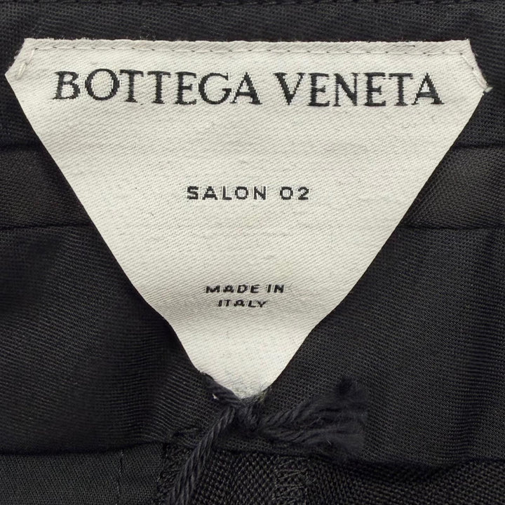 Excellent BOTTEGAVENETA Pants slacks black wool mens 44 680701