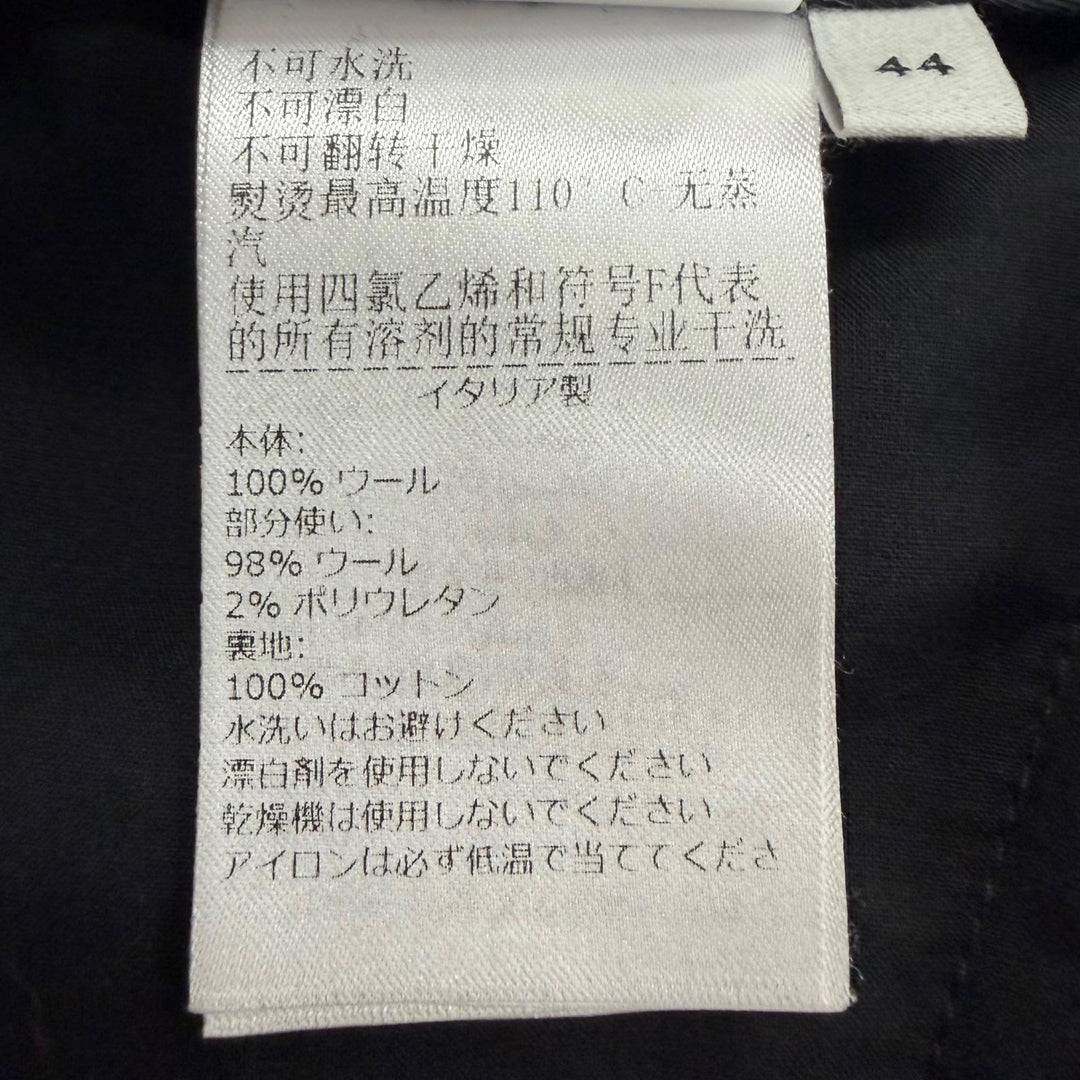 Excellent BOTTEGAVENETA Pants slacks black wool mens 44 680701