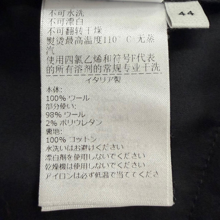 Excellent BOTTEGAVENETA Pants slacks black wool mens 44 680701