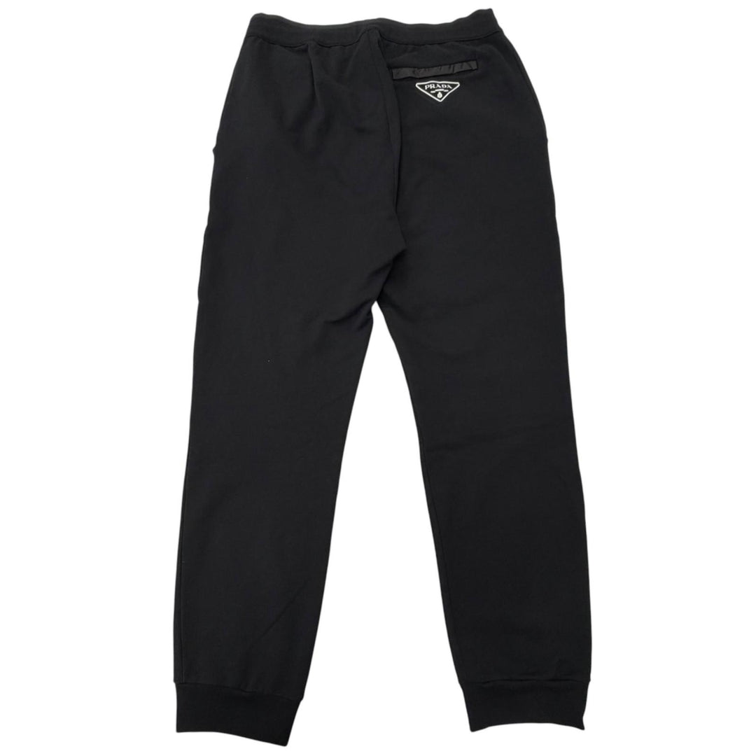 Great PRADA two-piece set Re-Nylon triangle logo black cotton mens UJL19A/UJP201