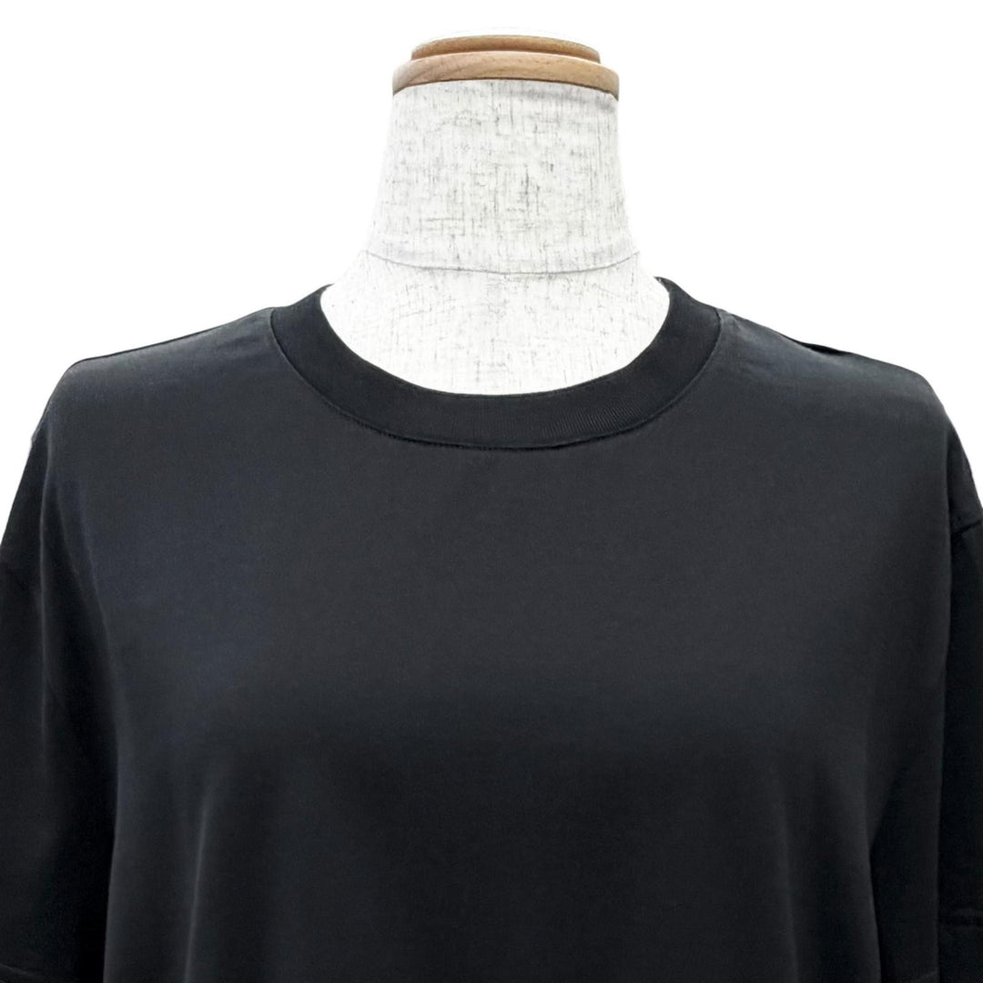 Excellent GIVENCHY Short sleeve T-shirt Logo lace detail black M BW709T3Z7Z