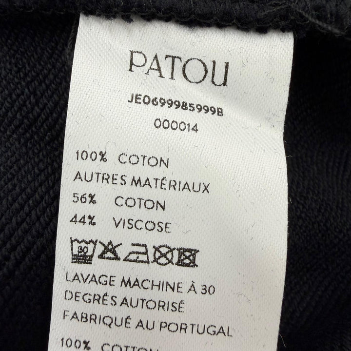 Pristine PATOU hoodie Organic Cotton Medallion Logo Cropped JE0699985999B
