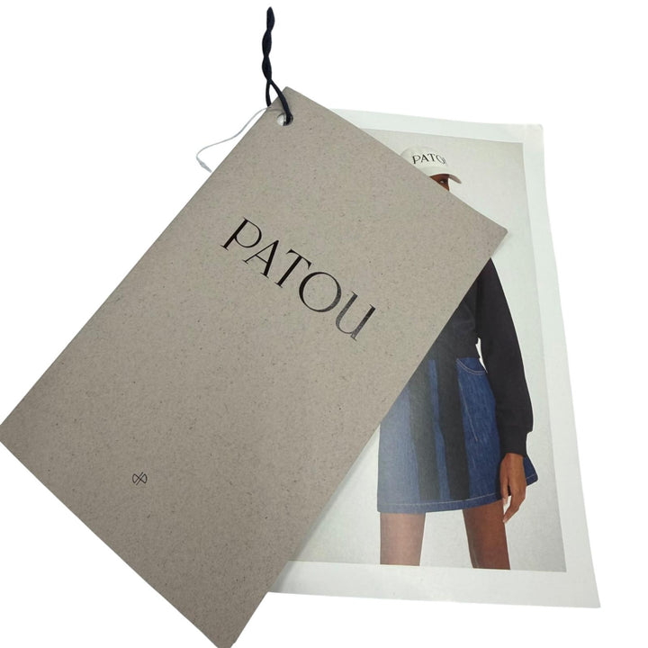 Pristine PATOU hoodie Organic Cotton Medallion Logo Cropped JE0699985999B