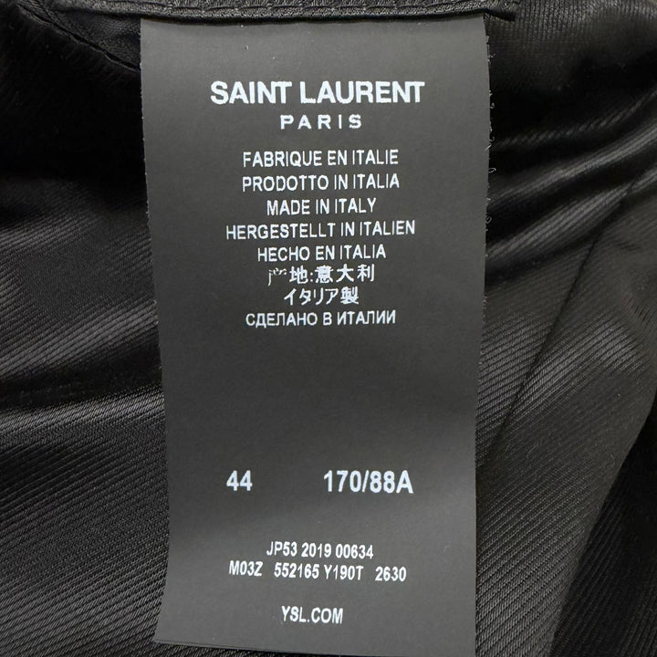 Great SAINT LAURENT PARIS Chester coat Fly-front placket beige Camel