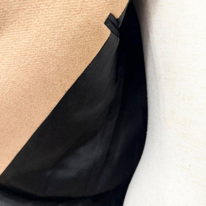 Great SAINT LAURENT PARIS Chester coat Fly-front placket beige Camel
