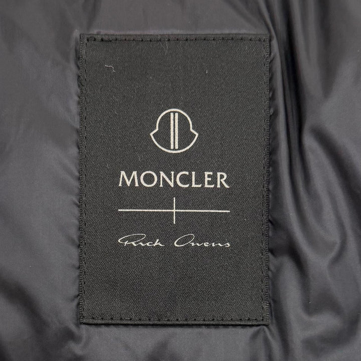 Pristine MONCLER RICK OWENS Down jacket COYOTE black Nylon mens 2 F209N1B50401