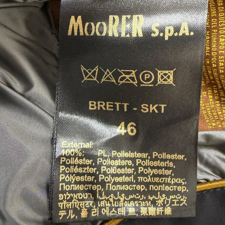 Excellent MOORER Down jacket BRETT-SKT ACQUA PROOF black