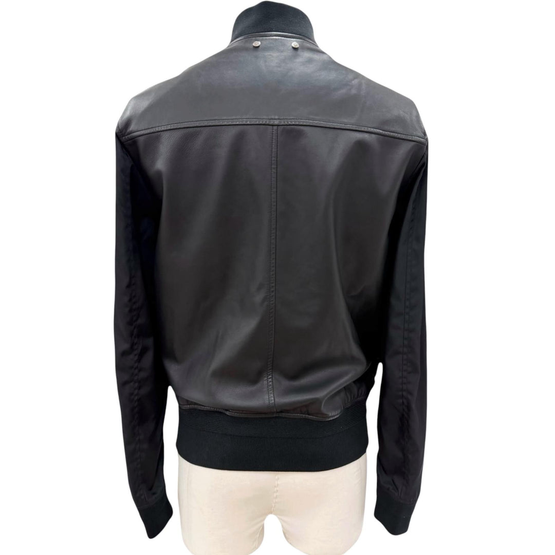 Great LOUIS VUITTON Blouson Leather trim, reversible, monogram black